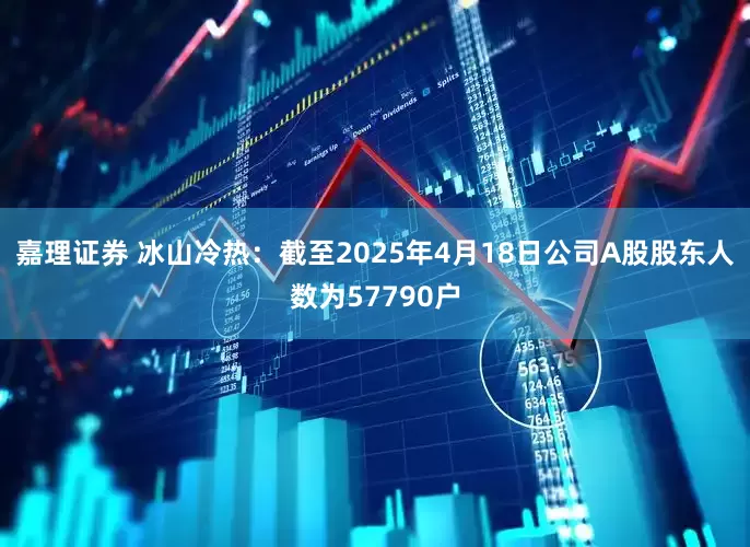 嘉理证券 冰山冷热：截至2025年4月18日公司A股股东人数为57790户